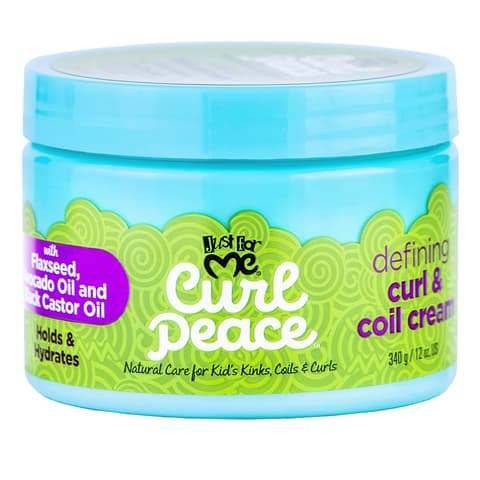 Just for Me Curl Peace Defining Curl Coil Cream Holds Hydrates Contains