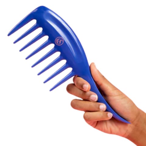Kazmaleje Wide Tooth Hair Comb for Detangling Curly Coily Kinky Hair | Reduces