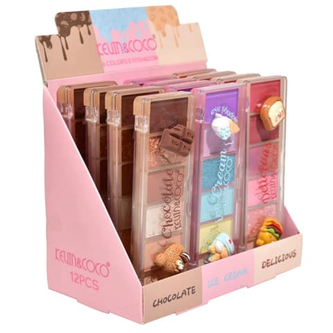 (12-pack) Kevin & Coco 6 Colors Eyeshadow Palette