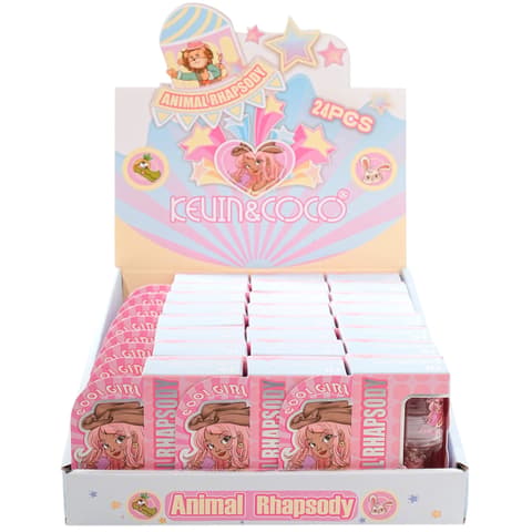 (24-pack) Animal Rhapsody Hydrating Lip Gloss Set by KEVIN & COCO