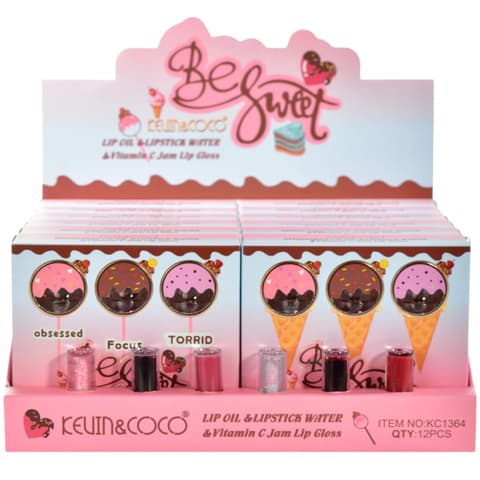 (12-pack) Be Sweet Lip Trio by KEVIN & COCO