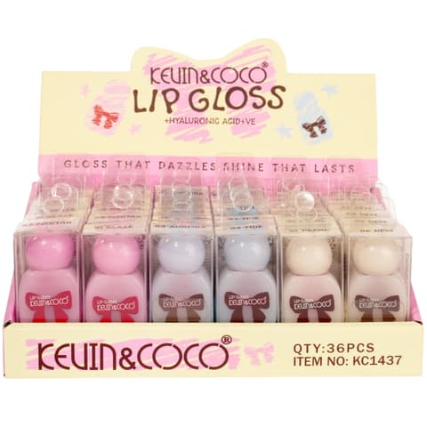 (36-pack) Kevin & Coco Bow Lip Gloss
