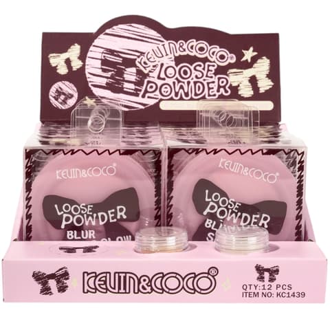 (12-pack) Kevin & Coco Bow Loose Powder