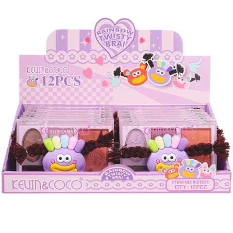 (12-pack) Kevin & Coco Rainbow Twisty Brai Purple