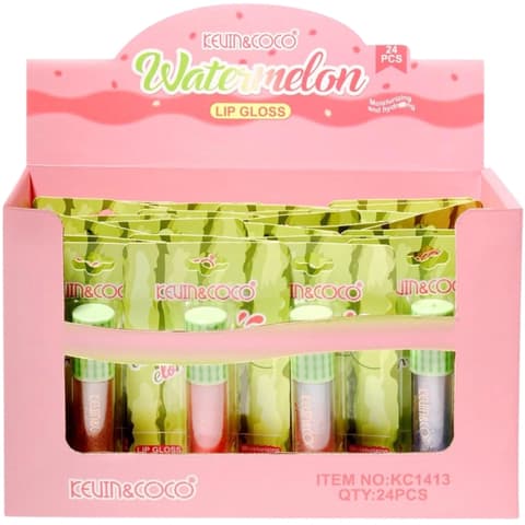 (24-pack) Kevin & Coco Watermelon Lip Gloss