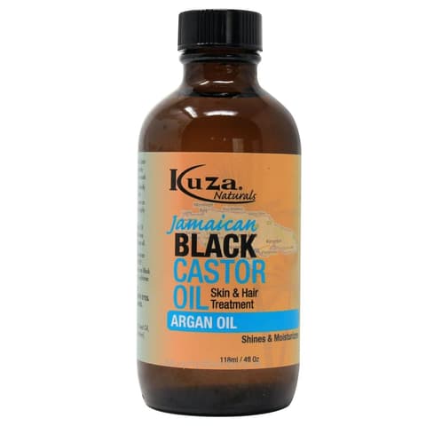 Kuza Jamaican Black Castor Oil Skin Hair Treatment Argan Oil 4 Fl Oz