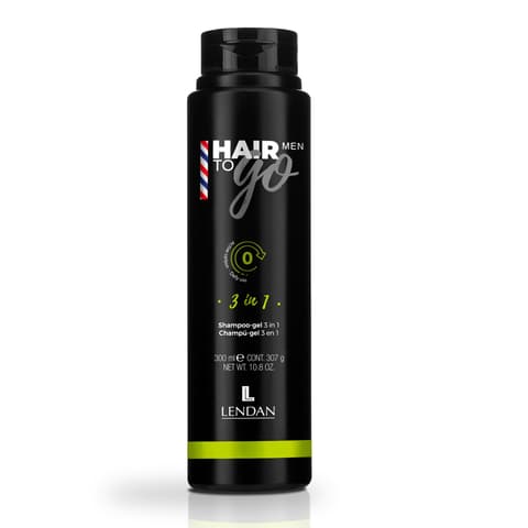 Lendan Hair To Go Men 3 In 1 Shampoo Gel M 10.8 oz
