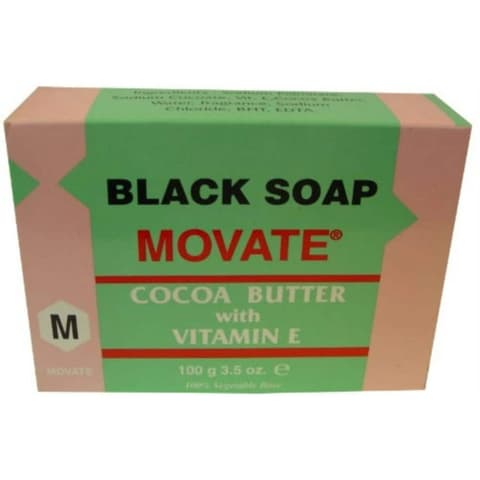 Movate Black Soap Cocoa Butter W/ Vitamin E