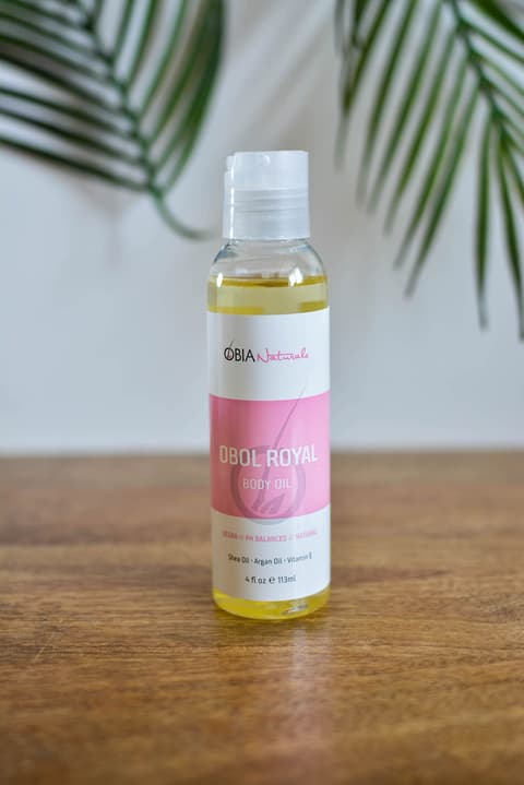 Obia Naturals Obol Body Oil Hydrating Argan Oil Formula Dry Skin Moisturizer