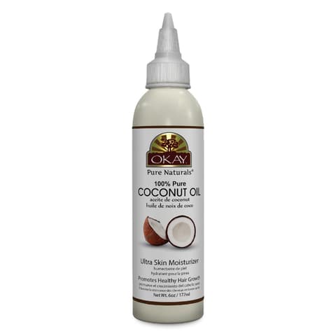 Okay Pure Naturals 100% Coconut Oil for Hair Skin for Deep Moisturization and