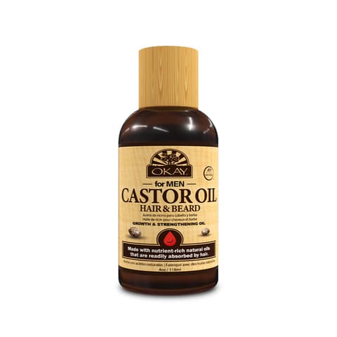 Okay | Castor Oil Beard and Hair Growth Oil | for All Hair Types Textures |