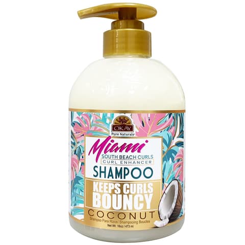 Curl Enhancer Shampoo Okay Miami South Beach Curls / 473 ml (16 oz)