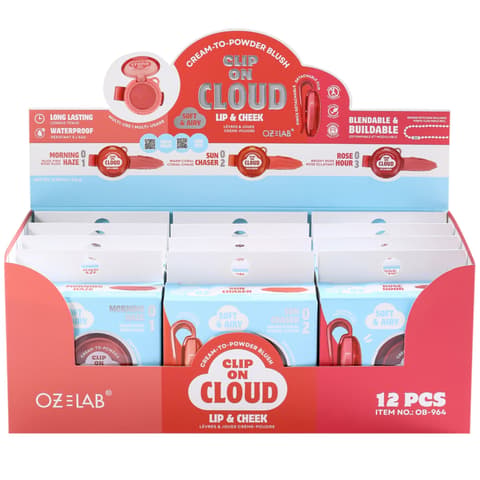 (12-pack) Oz Lab Clip On Cloud Lip & Cheek