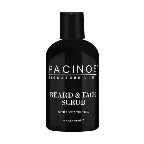 Pacinos Shave System Beard and Face Scrub Skin Care Best Organic Natural