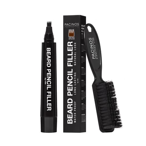 Pacinos Beard Pencil Filler Water Proof Coverage Natural Finish Beard Moustache