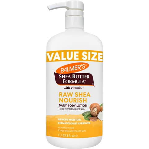Palmer's Shea Butter Formula Raw Shea Nourishing Body Lotion for Dry Skin 33.8