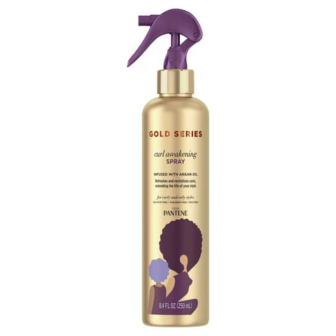 Pantene Gold Series Curl Awakening With Argan Oil for Curly Coily Hair 8.4 Fl Oz