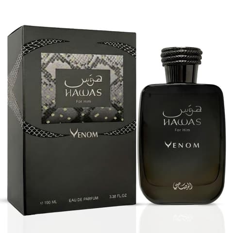 Rasasi Hawas Venom 3.4 U United Arab Emir. 48pcs Bybox EDP