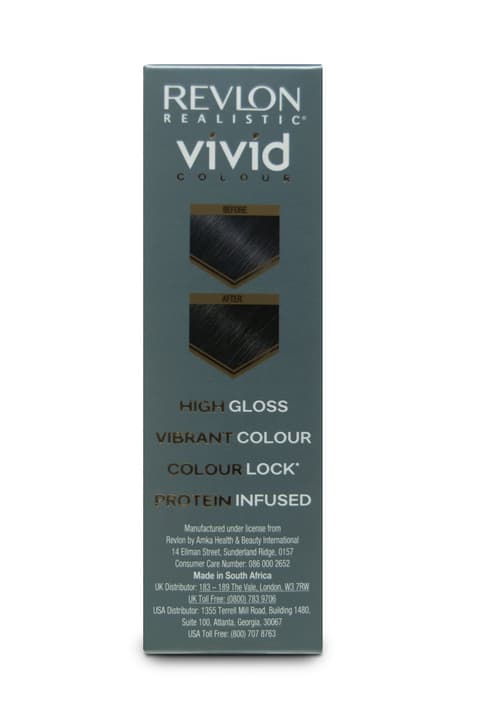 Revlon Realistic Vivid Colour Protein Infused Permanent Color Hair Jet Black