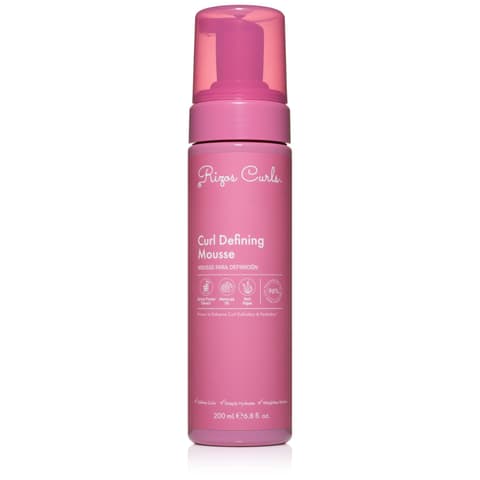 Rizos Curls Curl Defining Mousse Lightweight Foam for Volume Hydration Shine