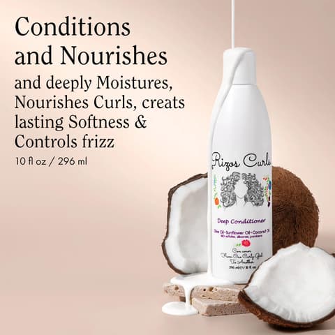 Rizos Curls Deep Conditioner Strengthens Moisturizes Hair While Controlling