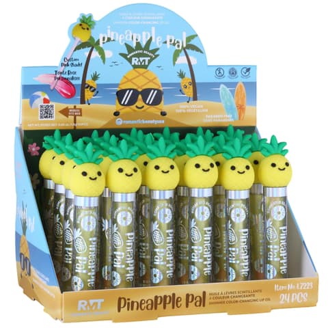(24-pack) Romantic Beauty Pineapple Pal Shimmer Lip Oil