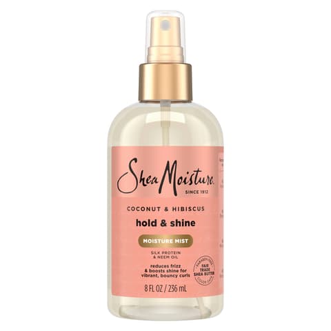 Sheamoisture Hold and Shine Moisture Mist for Thick Curly Hair Coconut and