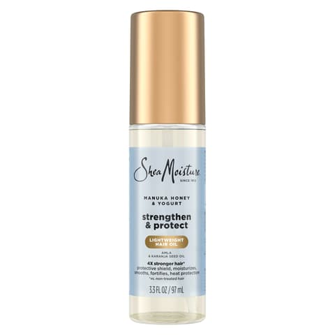 Sheamoisture Strengthen Protect Hair Oil Manuka Honey Yogurt Reduces Heat
