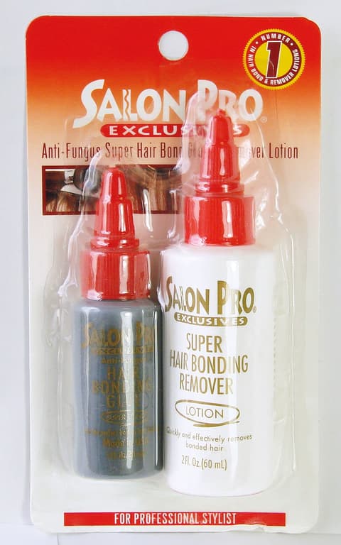 Salon Pro Anti Fungus Super Hair Bond Glue Remover Lotion Combo Blister Pack 1
