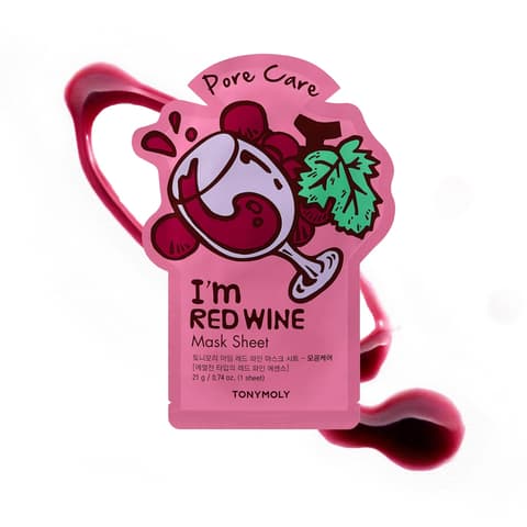Tonymoly Pore Care I'm Red Wine Mask Sheet 0.74 oz