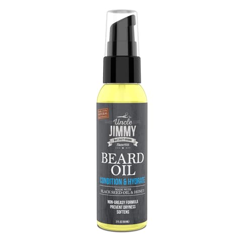 Uncle Jimmy Beard Oil Restores Moisture Softens and Reduces Beard Itch for