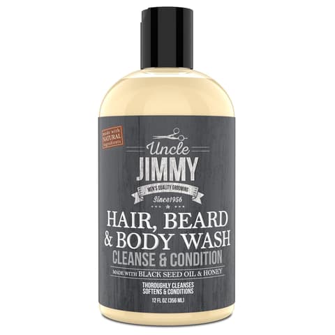 Uncle Jimmy Hair Beard Body Wash | Sulfate Free Paraben Free With Naturally