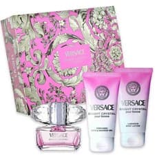 VERSACE BRIGHT CRYSTAL(W)2026(H/B)3PC SET(1.7oz edt sp,1.7oz Body Lotion,1.7oz Bath&Shower Gel)