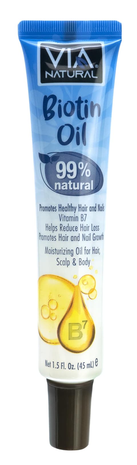 Via Natural 99% Natural Biotin Oil 1.5 Fl Oz