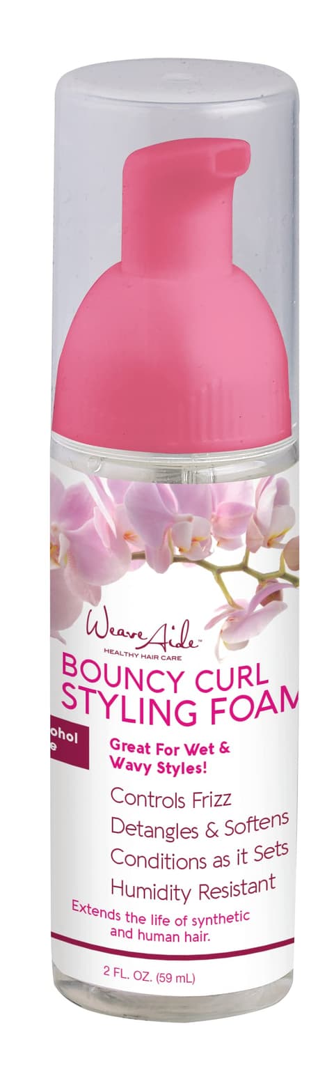 Weave Aide Bouncy Curl Styling Foam/mousse . Frizz Control Curl Mousse for