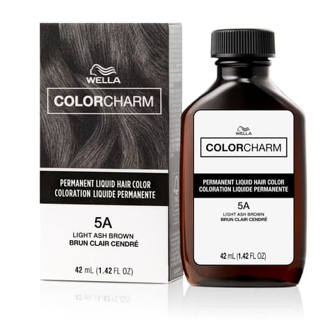 Colorcharm Permanent Liquid Hair Color for Gray Coverage| 5a Light Ash Brown |