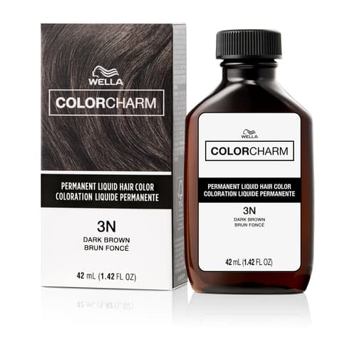Colorcharm Permanent Liquid Hair Color for Gray Coverage | 3n Dark Brown | 1.4