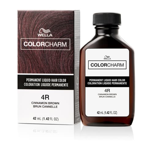 Colorcharm Permanent Liquid Hair Color for Gray Coverage| 4r Cinnamon Brown |