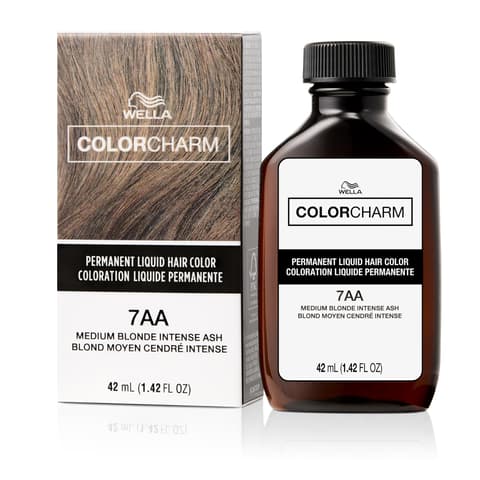 Colorcharm Permanent Liquid Hair Color for Gray Coverage| 7aa Med Blonde