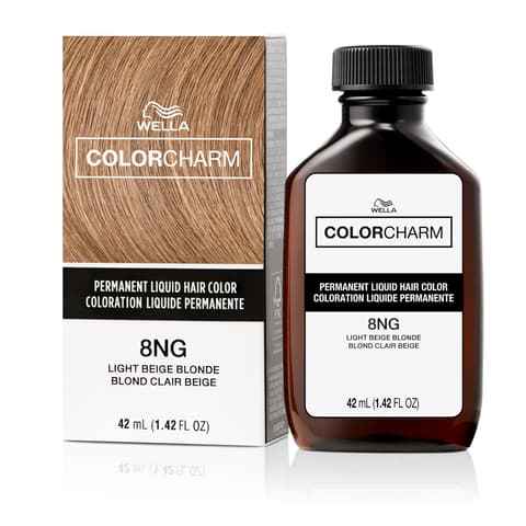 Colorcharm Permanent Liquid Hair Color for Gray Coverage| 8ng Light Beige