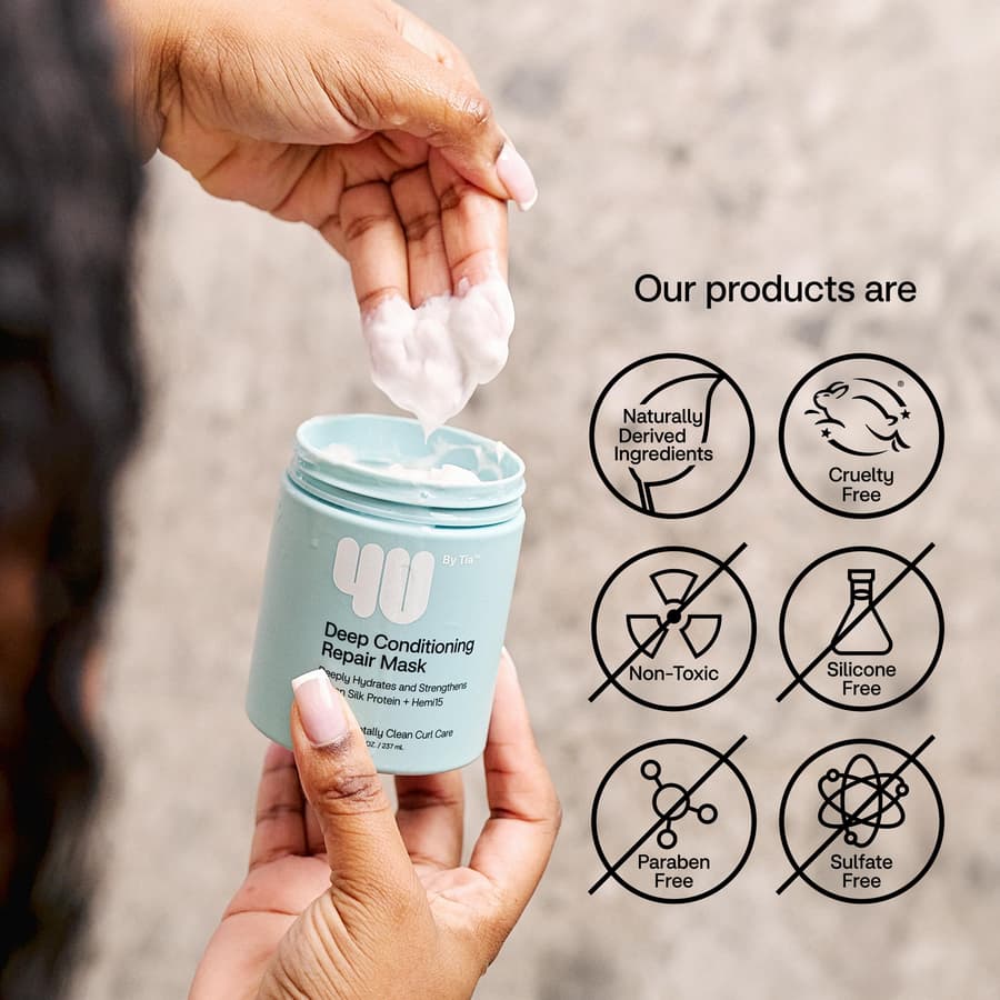 4u By Tia Deep Conditioning Hair Mask Gardenia Hemi 15 Hair Mask for Damaged