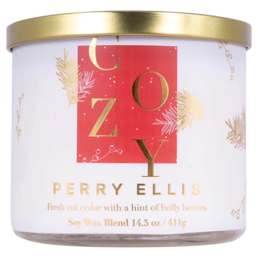 [Candles] Perry Ellis Cozy Candle 14.5 Usa 1pcs Bybox