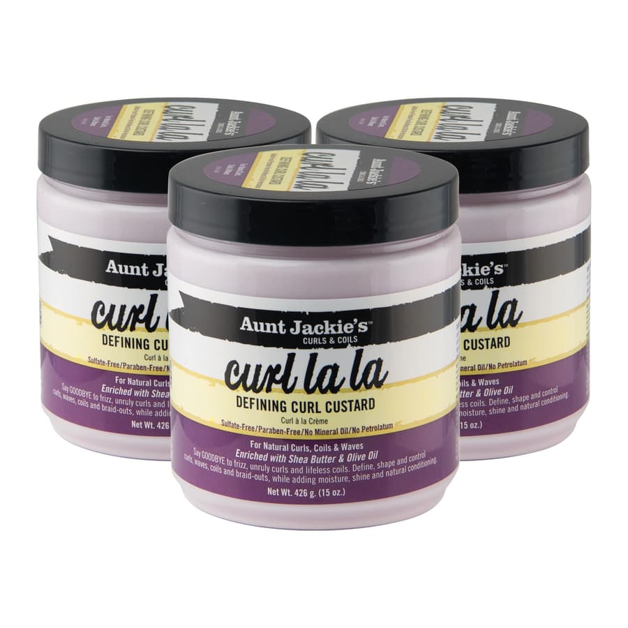 Aunt Jackie's Curl la la Defining Custard for Curls Coils Waves Enriched With