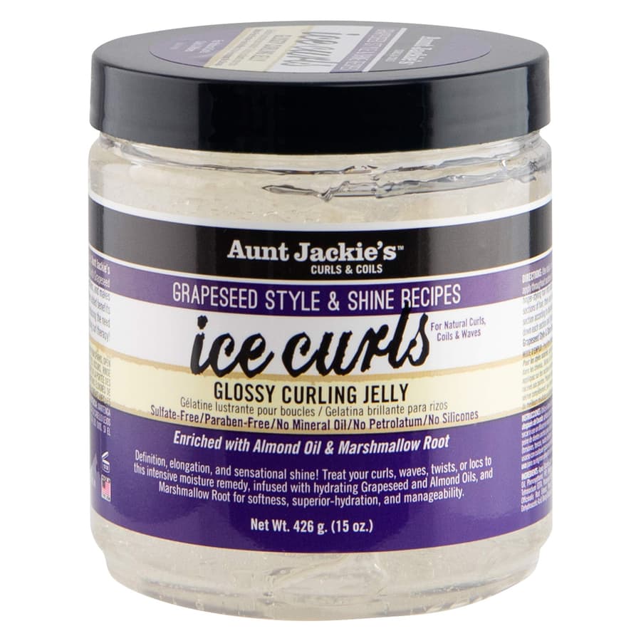 Aunt Jackie's Grapeseed Style and Shine Recipes Ice Curls Glossy Curling Jelly