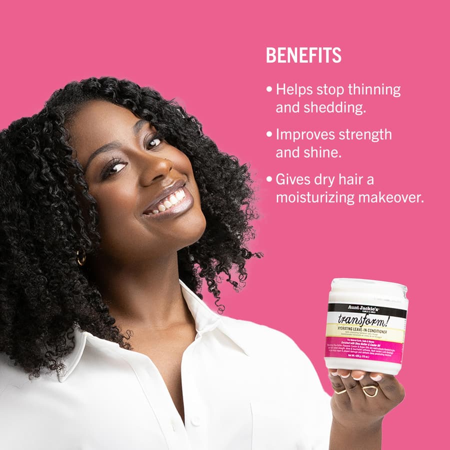Aunt Jackie's Curls and Coils Transform Hydrating Leave In Creme Conditioner