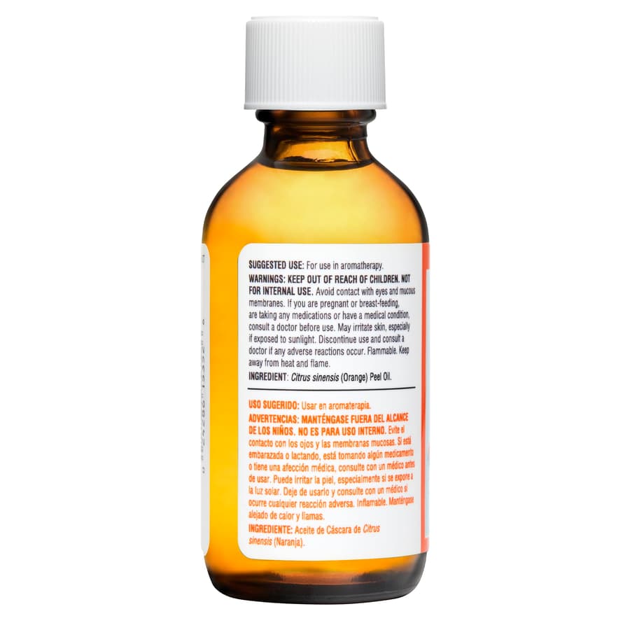 De la Cruz Pure Orange Oil 100% Pure Cold Pressed Orange Essential Oil for