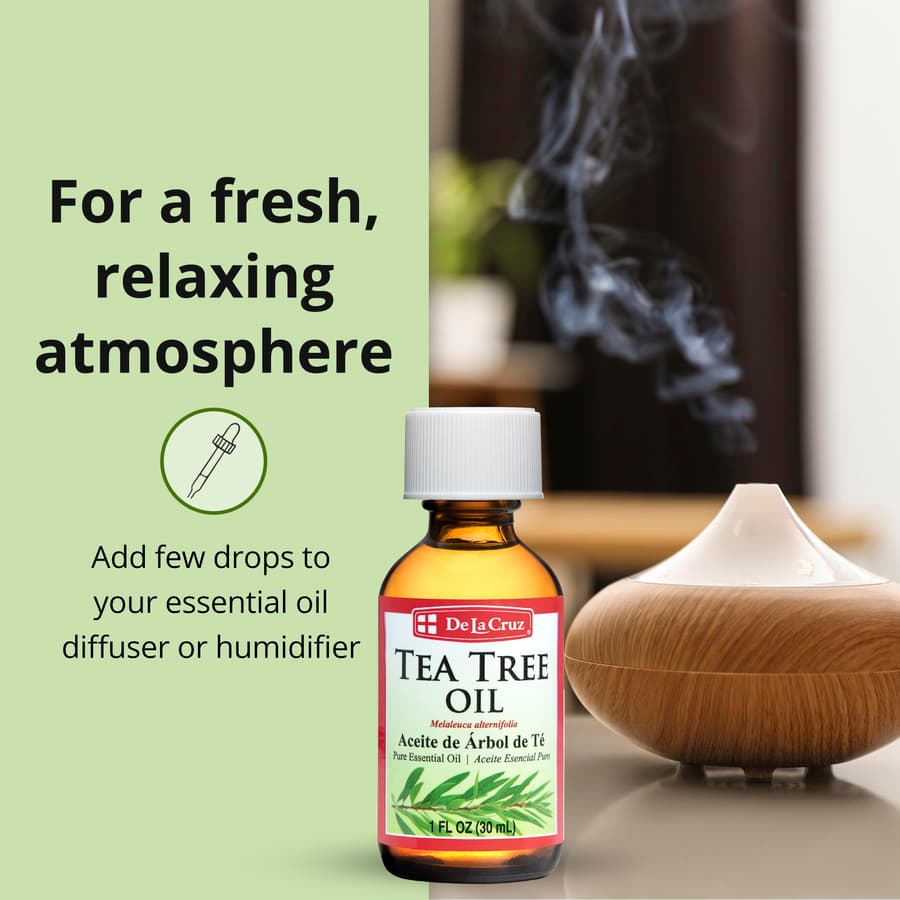 De la Cruz 100% Pure Tea Tree Essential Oil From Australia Steam Distilled for