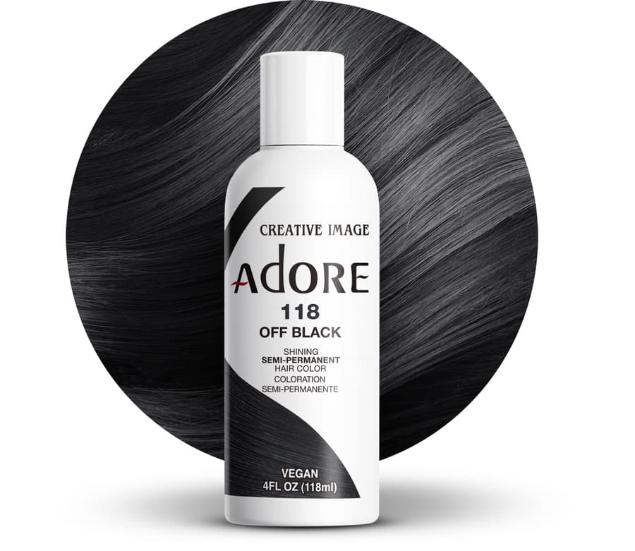 Adore Semi Permanent Hair Color | Vegan Cruelty Free Black Hair Dye | No