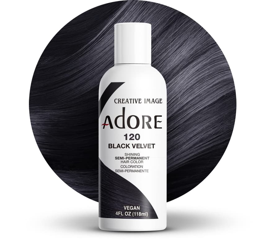 Adore Semi Permanent Hair Color | Vegan Cruelty Free Black Hair Dye | No
