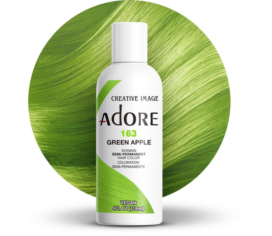 Adore Semi Permanent Hair Color | Vegan Cruelty Free Green Hair Dye | No